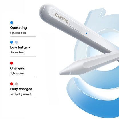 Touch Pen Baseus Smooth Writing 2 Series pour Apple iPad, Version Active Sans Fil, Blanc P80015802213-03