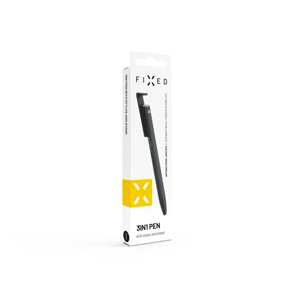 Touch Pen Fixed, 3en1, Noir