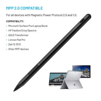 Touch Pen Fixed Graphite Active pour appareils avec support MPP, Noir