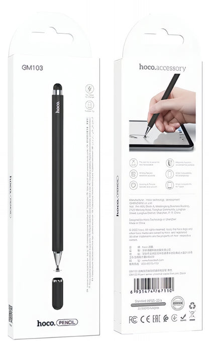 Touch Pen HOCO GM103 2en1, Noir