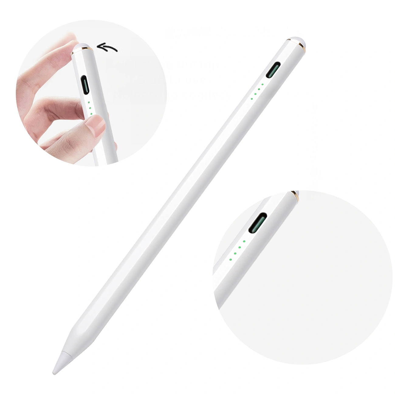 Stylet Joyroom JR-X9S pour Apple iPad, Version Active, Blanc