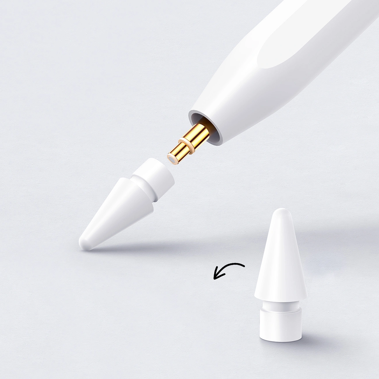 Stylet Joyroom JR-X9S Pro pour Apple iPad, Version Active, Blanc