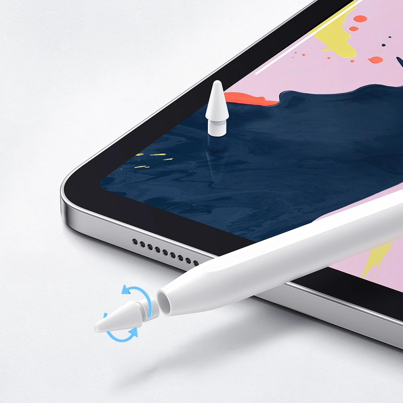 Stylet Joyroom JR-X9S Pro pour Apple iPad, Version Active, Blanc