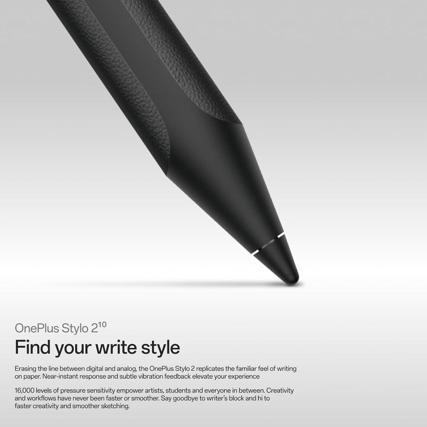 Stylet Touch Pen Stylo 2 pour OnePlus Pad 3 / Pad 2 / Pad, Noir 5511100086