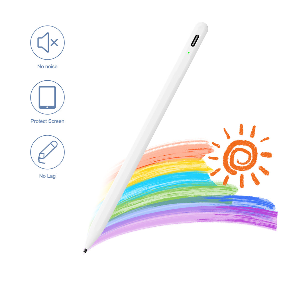 Touch Pen Techsuit A580S pour Apple iPad, Version Active, Blanc