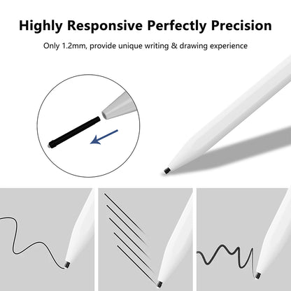 Touch Pen Techsuit A580S pour Apple iPad, Version Active, Blanc