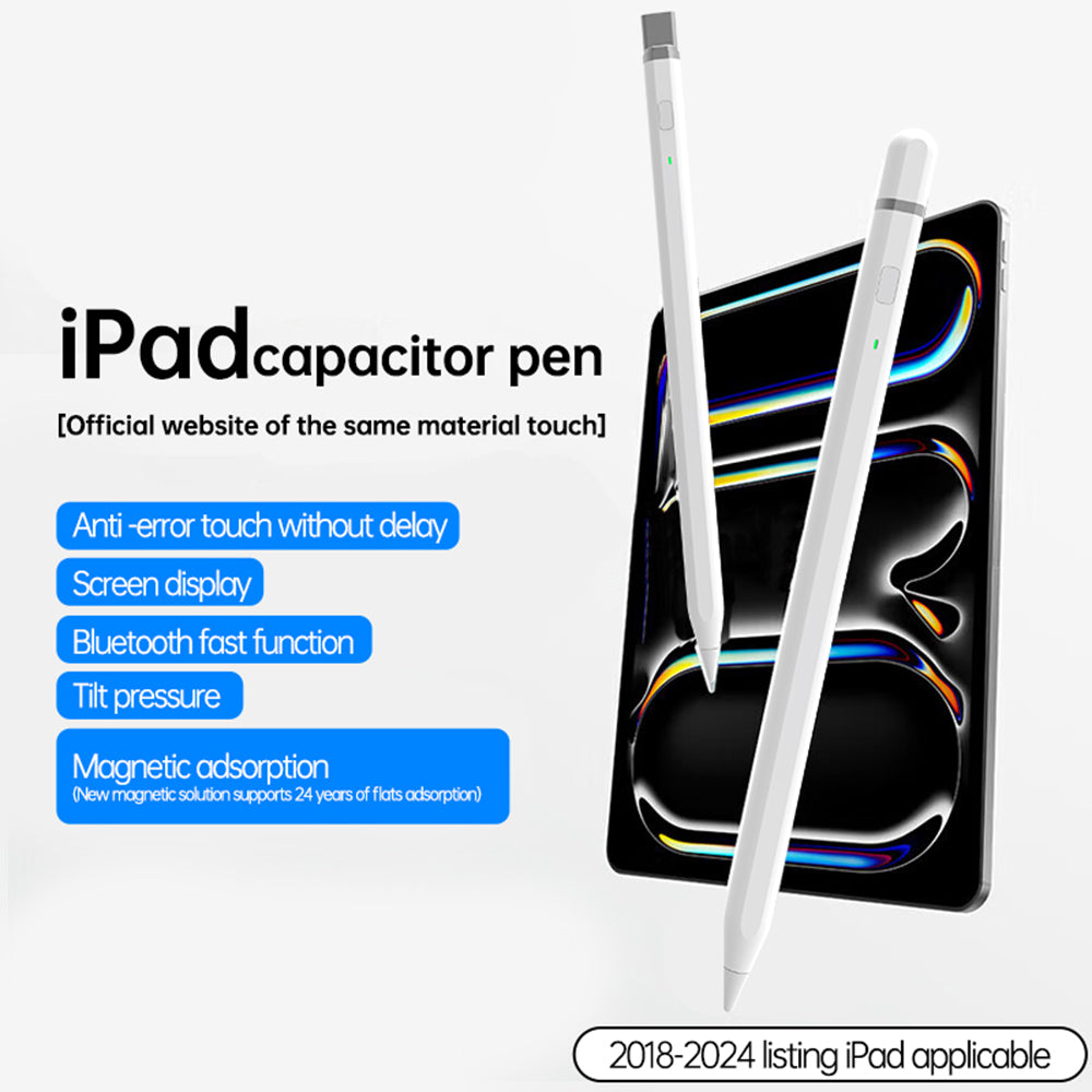 Touch Pen Techsuit AP01 Pro pour Apple iPad, Version Active, Blanc