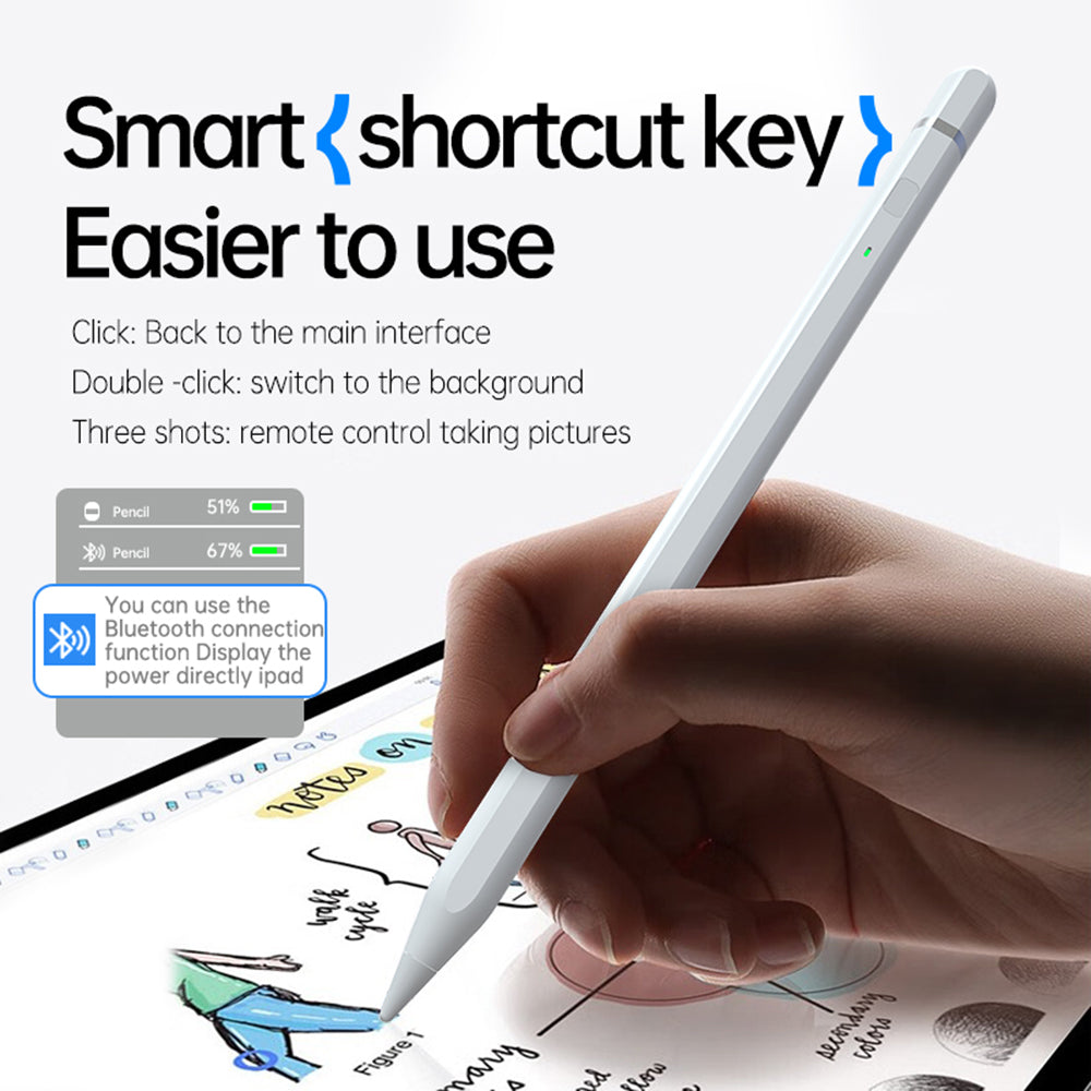 Touch Pen Techsuit AP01 Pro pour Apple iPad, Version Active, Blanc