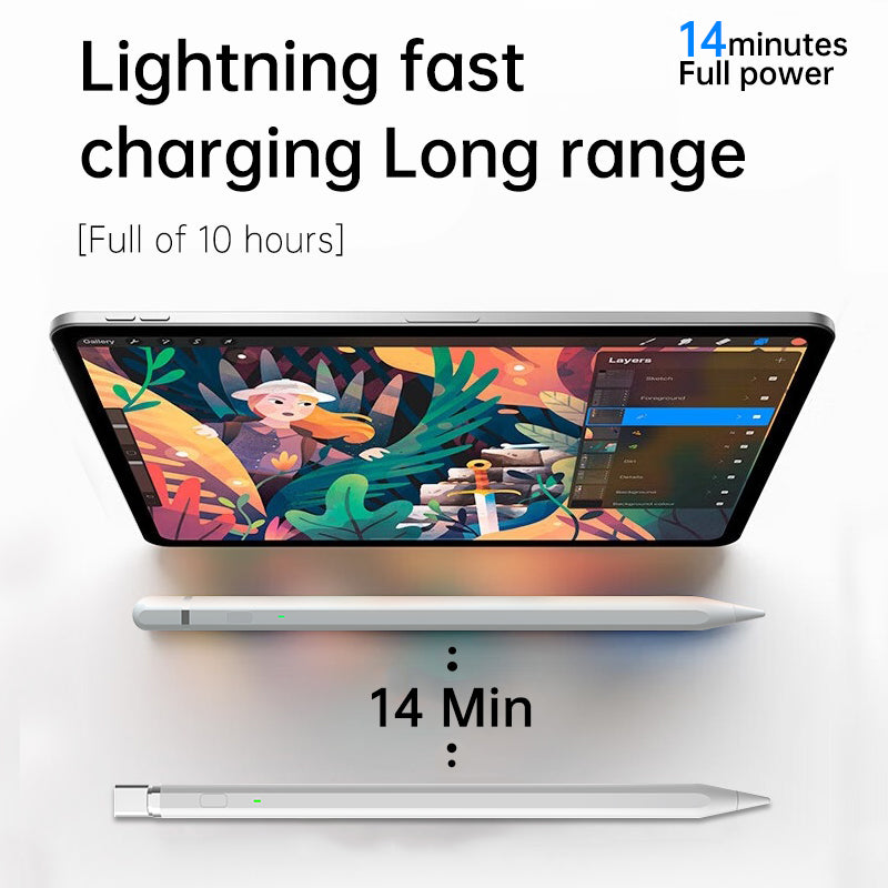 Touch Pen Techsuit AP01 Pro pour Apple iPad, Version Active, Blanc