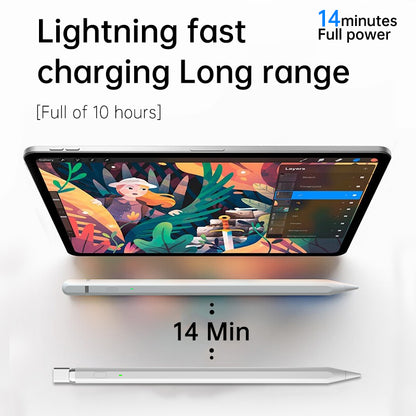 Touch Pen Techsuit AP01 Pro pour Apple iPad, Version Active, Blanc