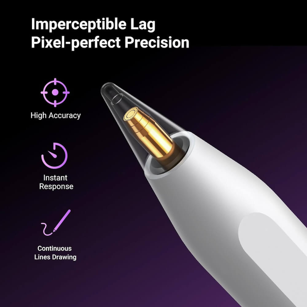 Touch Pen UGREEN pour Apple iPad, Version Active, Blanc