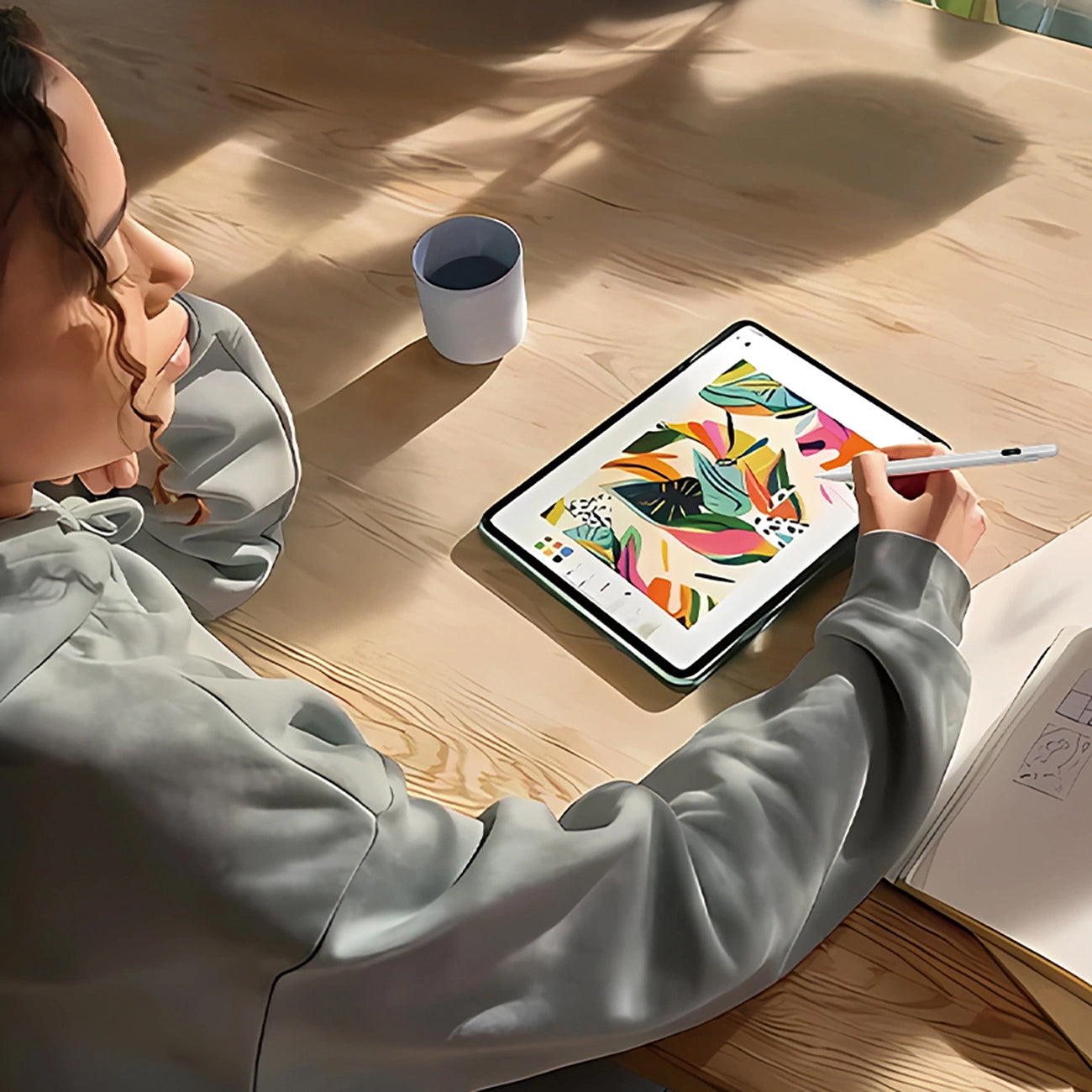 Stylet WZK W2268YAS pour Apple iPad, Version Active, Blanc