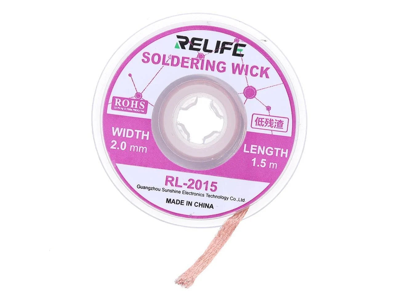 Relife RL-2015 Wick, 2mm, 1.5m
