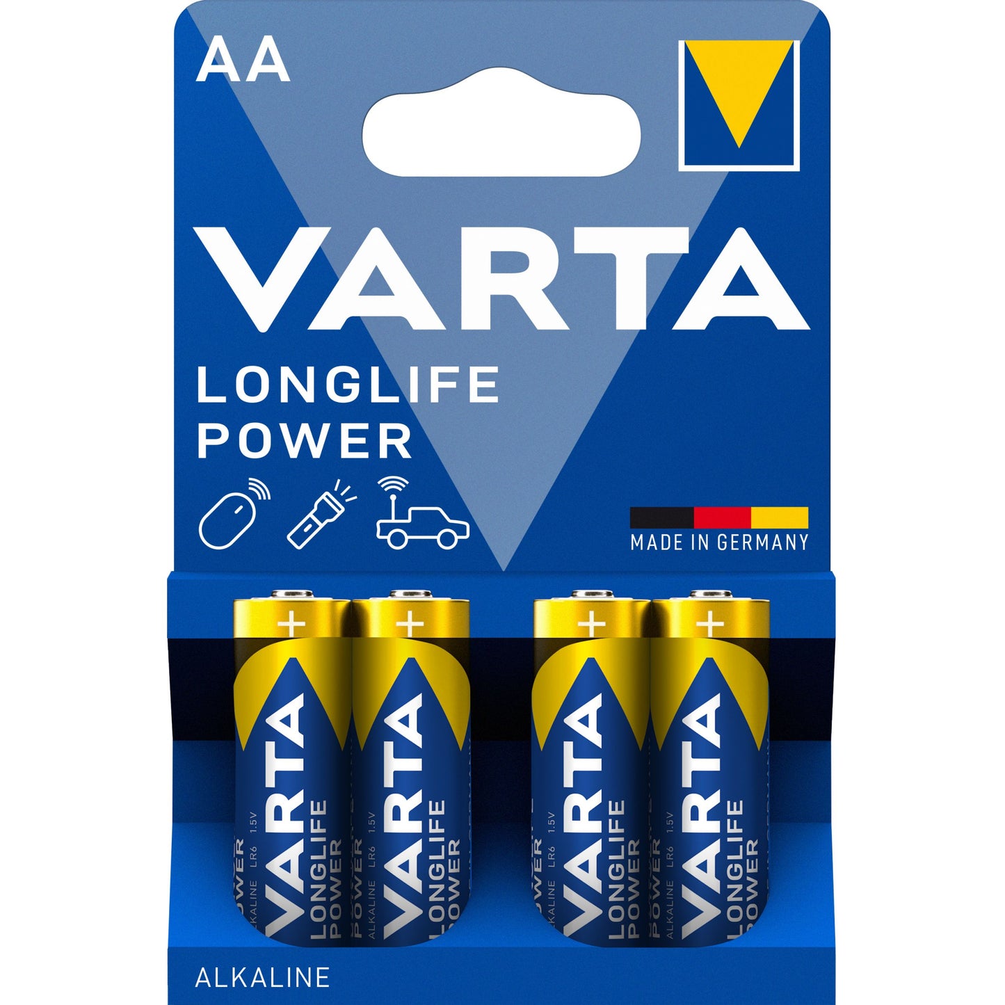 Varta Longlife Power Batteries 4906, AA / LR6, Set 4 pièces 04906121414