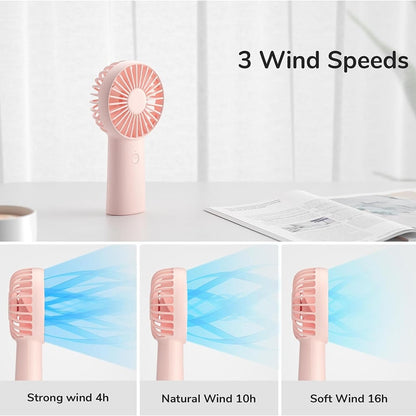 Ventilateur Portable JisuLife FA20X, Rose