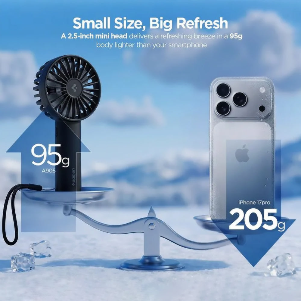 Spigen A905 Portable Fan, Black AHP10454