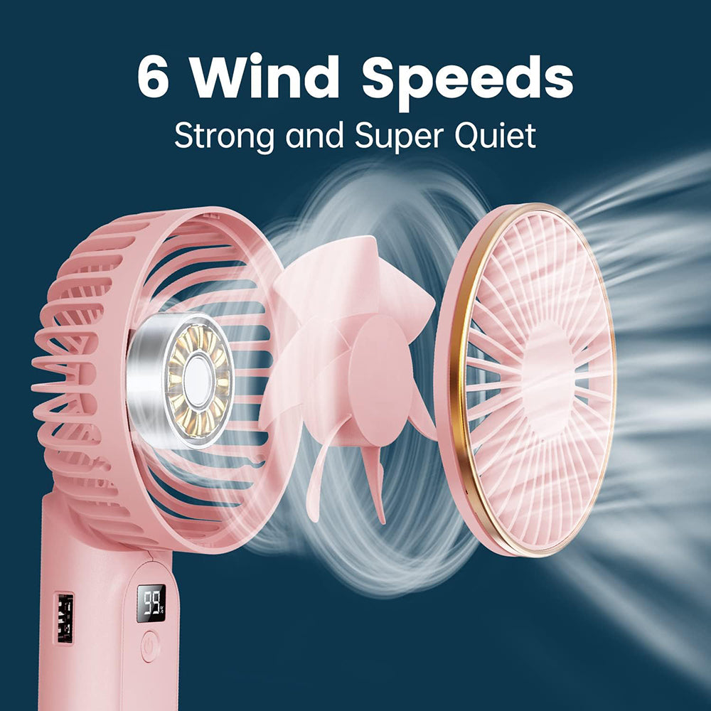 Ventilateur Portable Techsuit M12, Rose