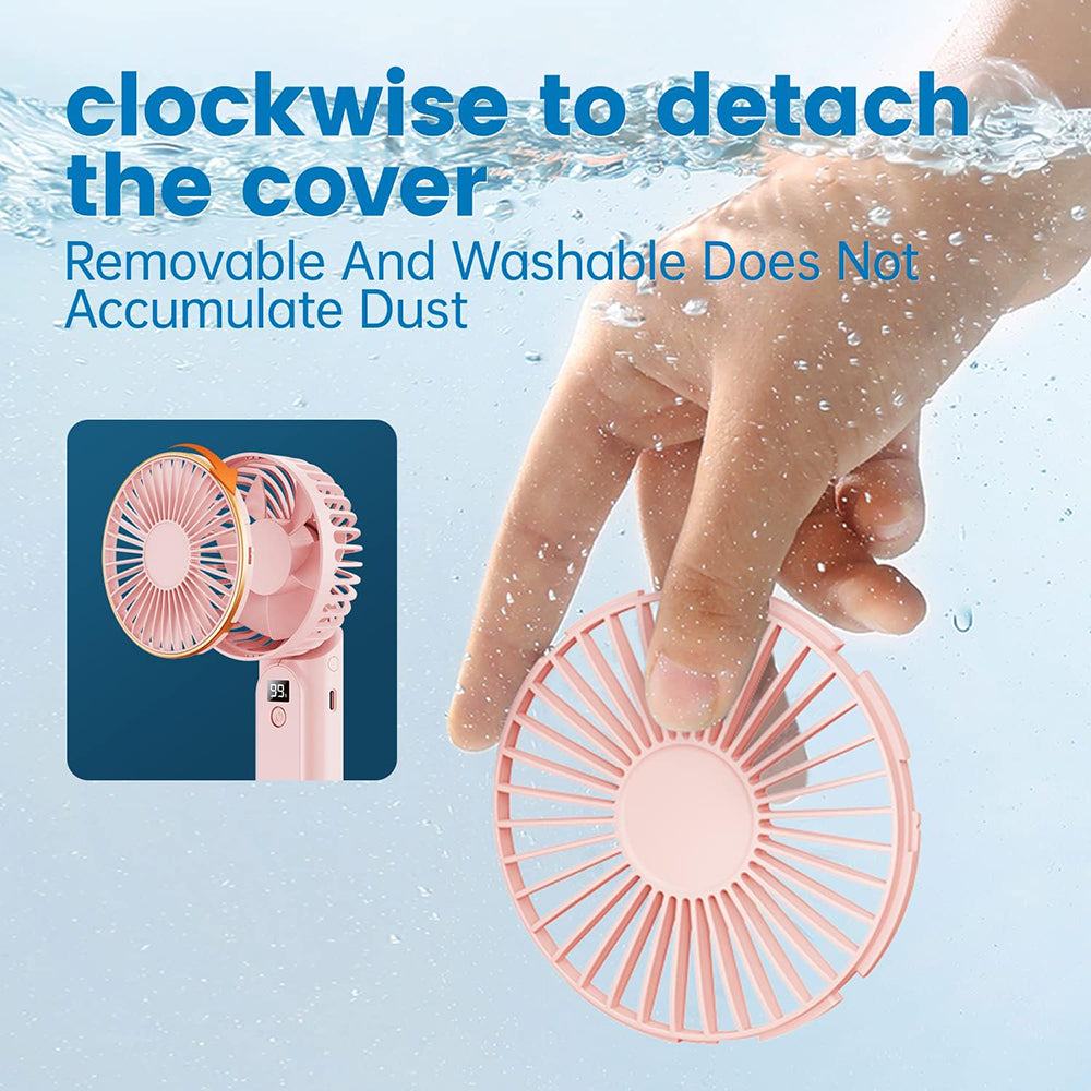Ventilateur Portable Techsuit M12, Rose