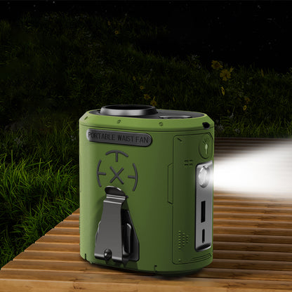 Ventilateur Portable Techsuit Z14 avec batterie externe 5000mAh, Vert