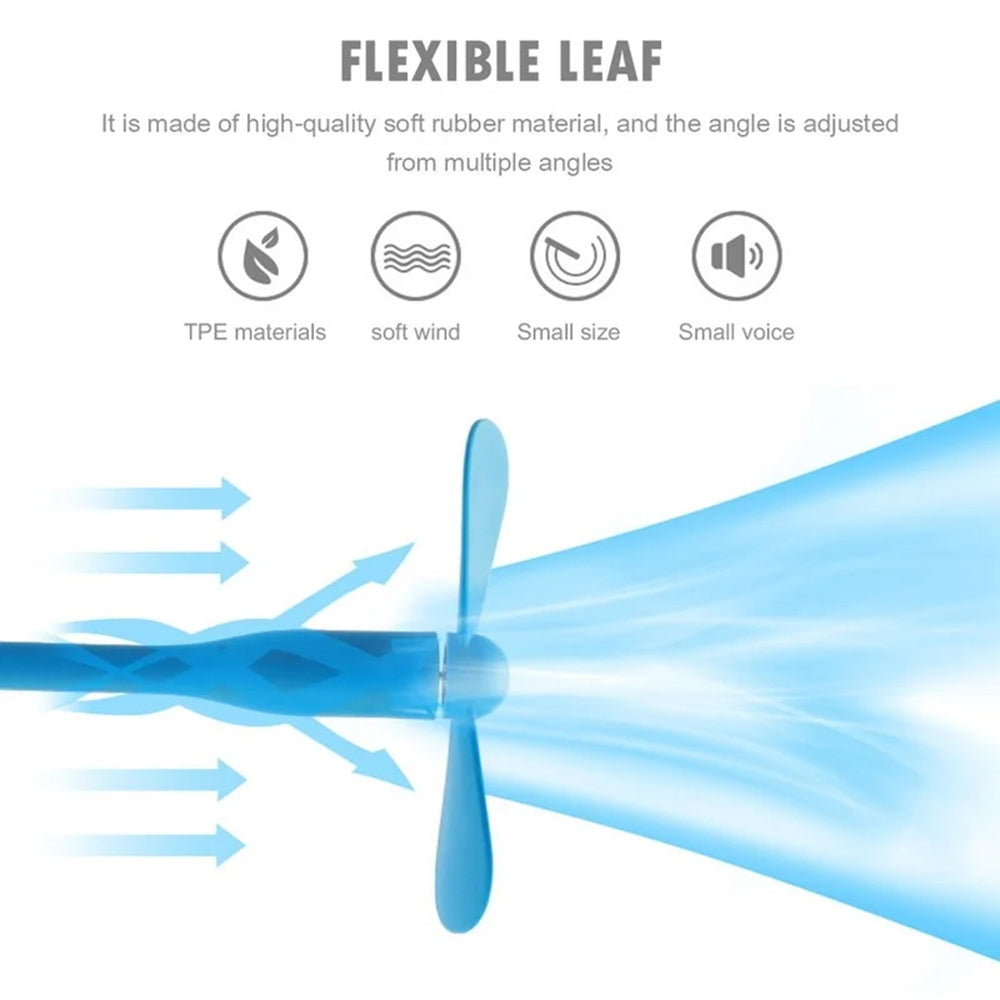 Ventilateur USB Techsuit TUF1, Bleu