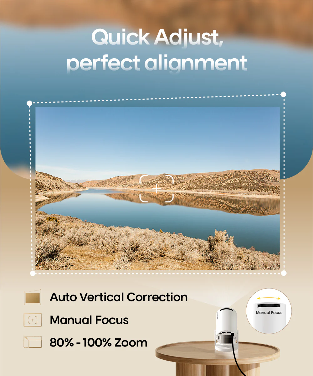 Projecteur vidéo Magcubic HY300 Pro, 720P, 200ANSI, Blanc
