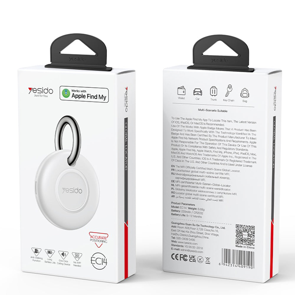 Yesido SmartTag EC14 pour séries iOS, Blanc